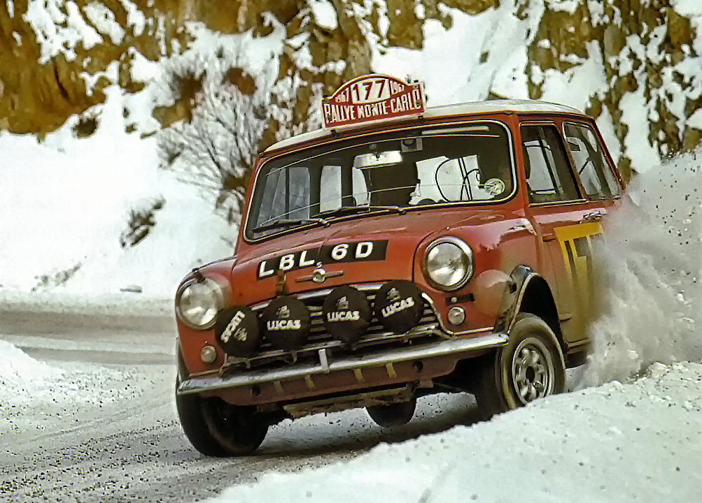 Rauno Aaltonen og Henry Liddon (GB) vandt Int. Rally Monte Carlo i 1967